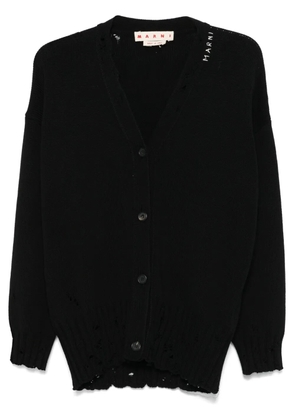 Marni distressed cardigan - Black