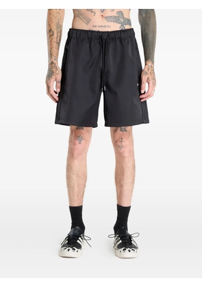 adidas satin-finish shorts - Black