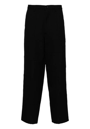 Comme Des Garçons panelled wool tapered trousers - Black