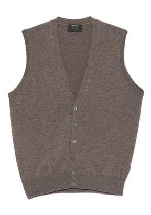 Dell'oglio buttoned cashmere gilet - Brown