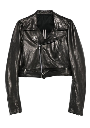 Rick Owens belted leather jacket - Black