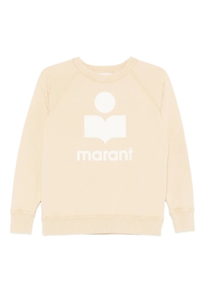 MARANT ÉTOILE logo print sweater - Yellow