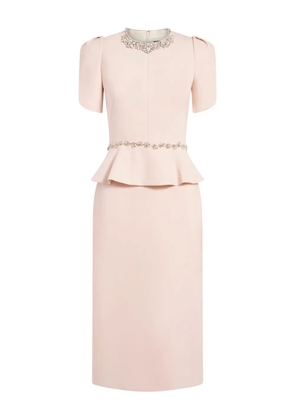 Jenny Packham Jules embellished midi dress - Pink