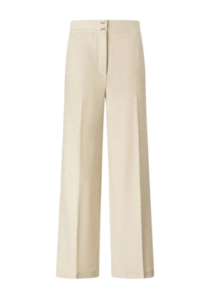 Genny wide-leg trousers - Neutrals