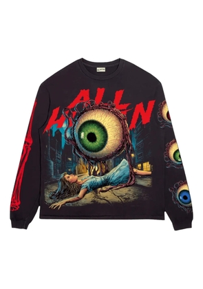 ALL HUMAN Eye See You surreal graphic long-sleeve T-shirt - Black