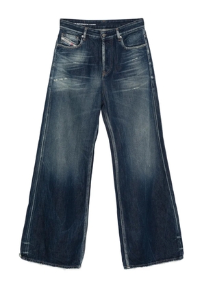 Diesel frayed wide-leg jeans - Blue