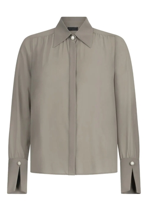 LIU JO beaded-collar shirt - Green