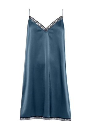 ERES Bucolique lace-trim silk nightdress - Blue