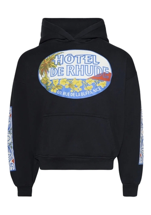 RHUDE Rhude Hotel graphic-print hoodie - Black