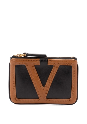 Valentino Garavani Viva Superstar V-logo leather wallet - Black