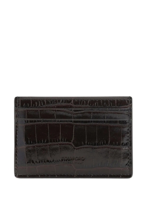 TOM FORD crocodile-embossed cardholder - Brown