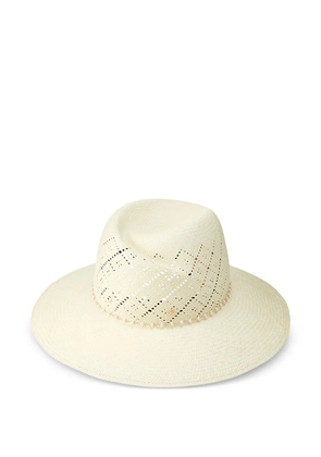 Maison Michel Virginie perforated hat - Neutrals