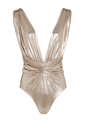 Giambattista Valli metallic swimsuit - Gold
