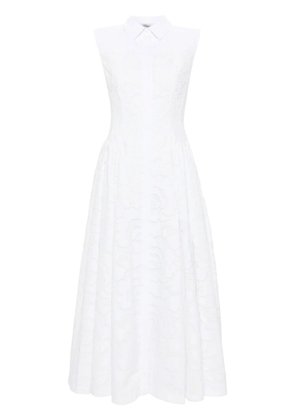 Huishan Zhang Alain broderie anglaise midi dress - White