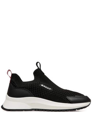Bally logo-appliqué mesh sneakers - Black
