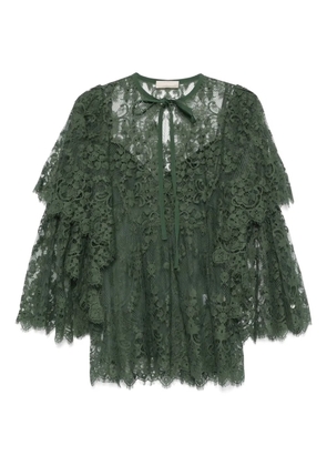 Elie Saab laced blouse - Green
