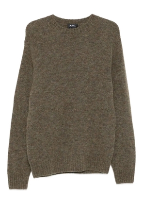 A.P.C. crew-neck sweater - Brown
