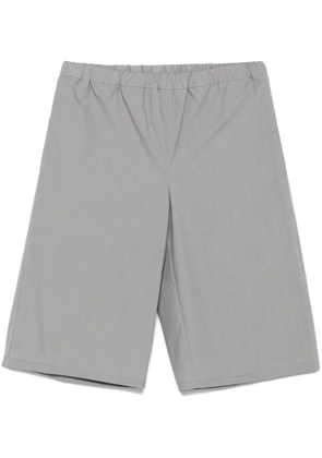 Rier waxed poplin shorts - Grey
