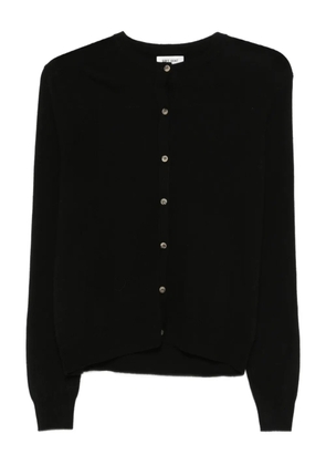 Soft Goat crew neck cardigan - Black