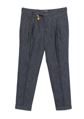Manuel Ritz wool-blend trousers - Blue