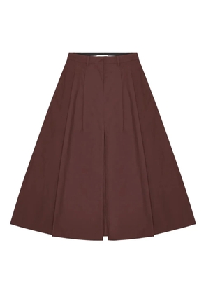 HERSKIND pleated-front skirt - Brown