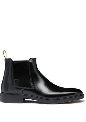 Santoni Easy leather ankle boots - Black