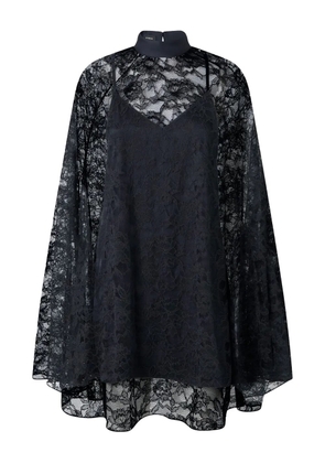 PINKO high-neck lace dress - Black