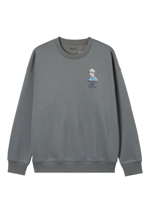 Musium Div. embroidered crew-neck sweatshirt - Grey