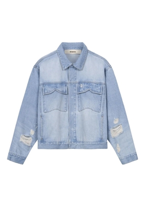 ROUGH. distressed denim jacket - Blue
