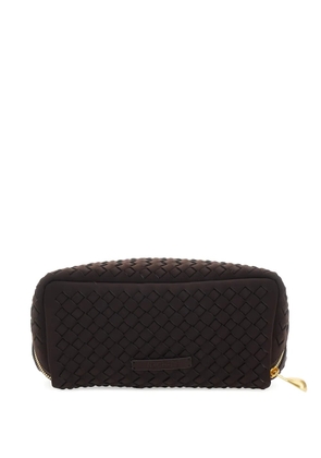 NAGHEDI Caravan woven wash bag - Brown