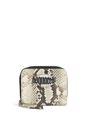 DSQUARED2 logo-patch wallet - Neutrals