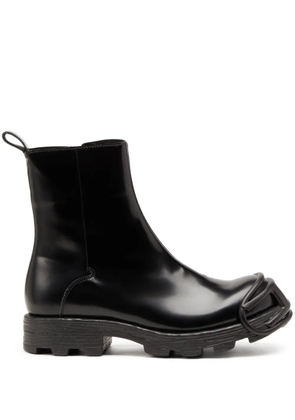 Diesel D-Hammer Zip D denim ankle boots - Black
