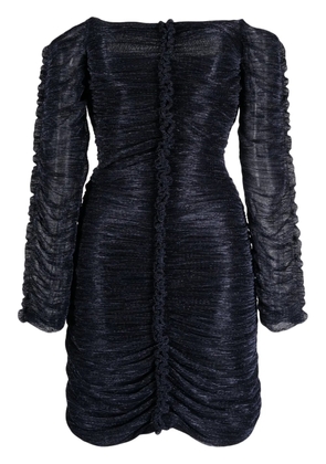 Costarellos off-shoulder ruched minidress - Blue