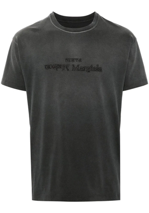 Maison Margiela Reverse logo-print cotton T-shirt - Black