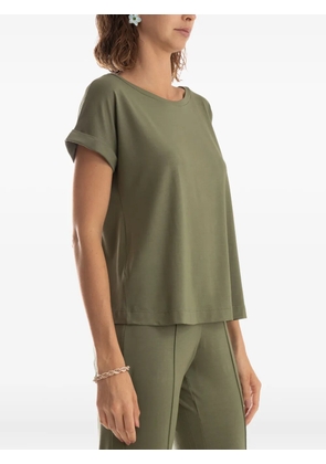 Lygia & Nanny rolled-sleeve back-slit T-shirt - Green