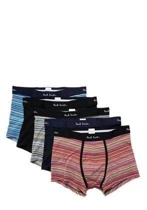 Paul Smith logo-waistband striped boxers (pack of five) - Multicolour