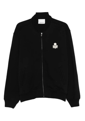 MARANT zip-up logo sweater - Black