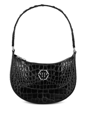 Philipp Plein Galaxy crocodile-embossed tote bag - Black