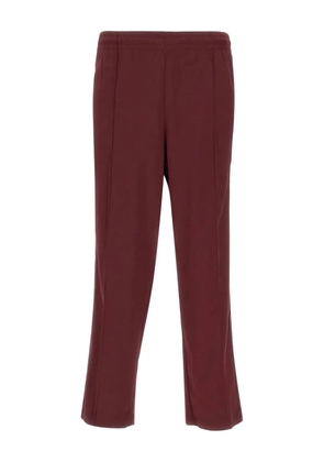 adidas side-stripe elasticated-waistband trousers - Red