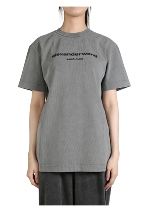 Alexander Wang logo-print T-shirt - Grey