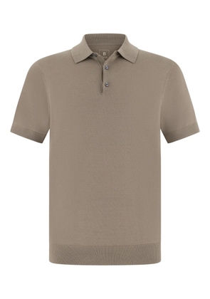 Boggi Milano Branded-button knitted Jumper - Neutrals