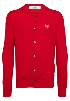 Comme Des Garçons Play wool cardigan - Red