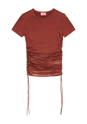 Diesel T-Rey drawstring-gathered T-shirt - Brown