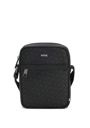 BOSS monogram messenger bag - Black