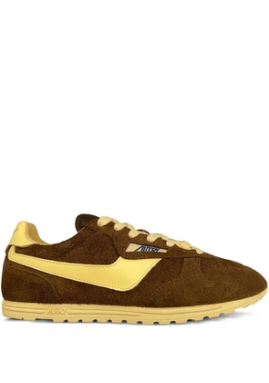 Autry Windspin logo-patch sneakers - Brown