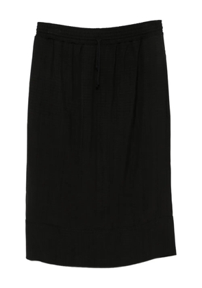 colville drawstring midi skirt - Black