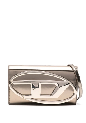 Diesel 1Dr leather wallet-on-chain - Gold