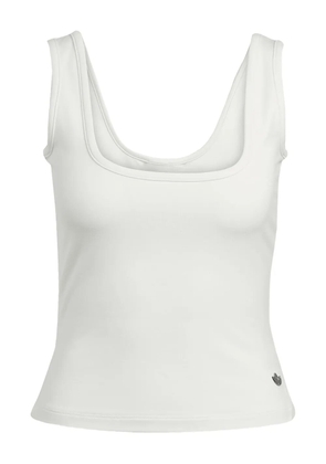 adidas square-neck sleeveless top - White