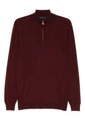 Kiton mock-neck sweater - Red