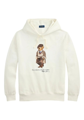 Polo Ralph Lauren graphic-print hoodie - Neutrals
